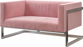 Диван Andrian Silver Pink в аренду