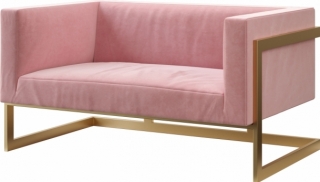 Диван Andrian Pink в аренду