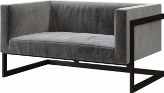 Диван Andrian Grey&Black в аренду